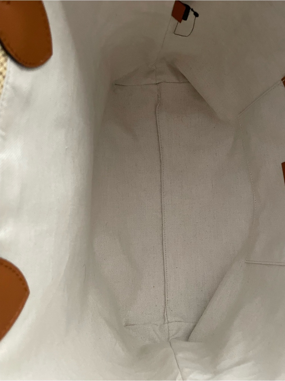 $2300 GUCCI Large Natural Straw Tote w/ Brown Leather Handles & Multicolor Logo - Picture 8 of 16